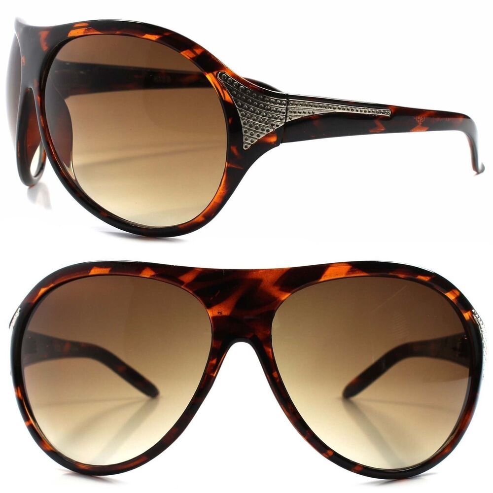 Designer Celebrity Fashion Tortoise Hot Mens Womens Oversized Shield Sunglasses